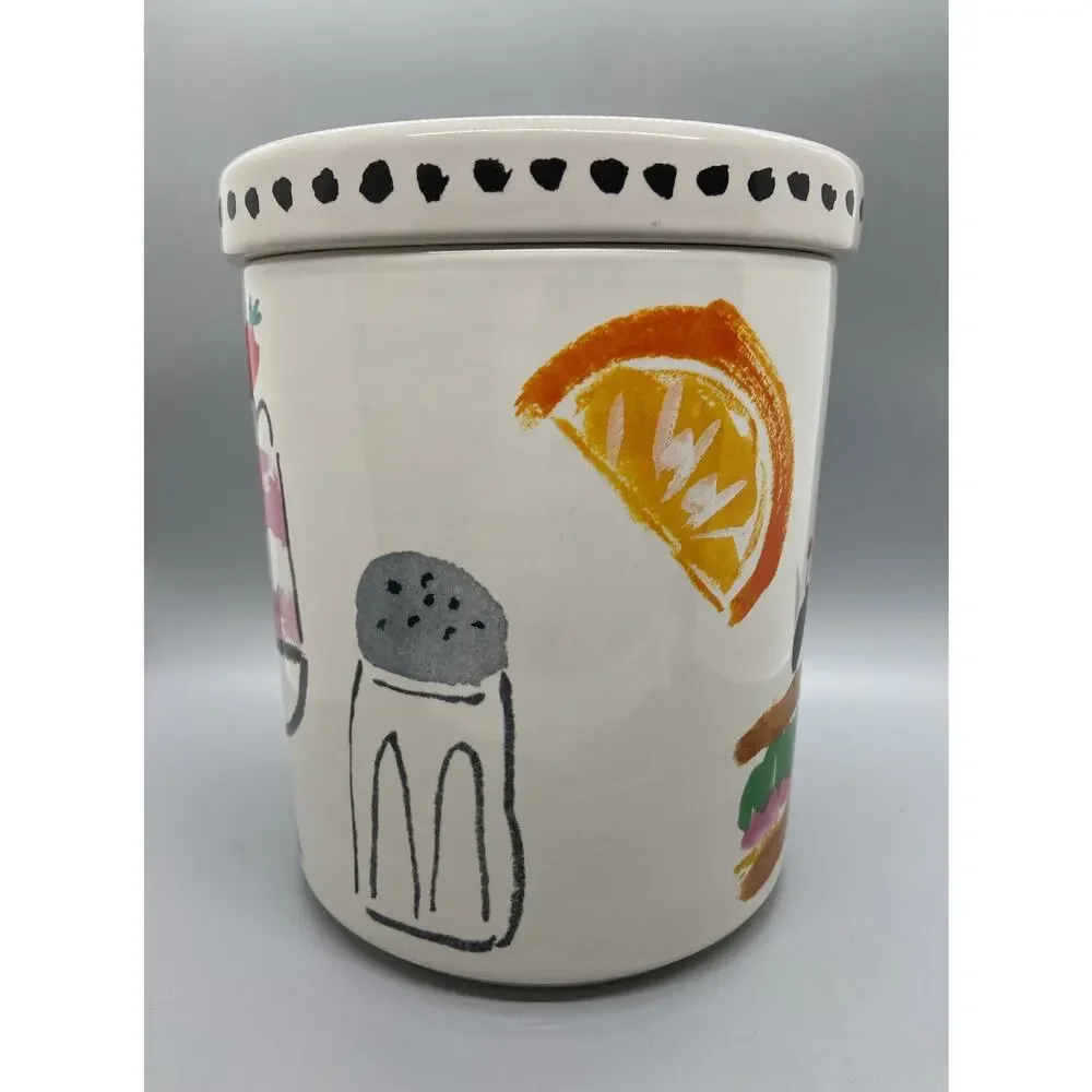 Retired Kate Spade New York Lenox Ceramic All in Good Taste Canister
